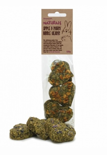 Apple & Pansy Nibble Hearts