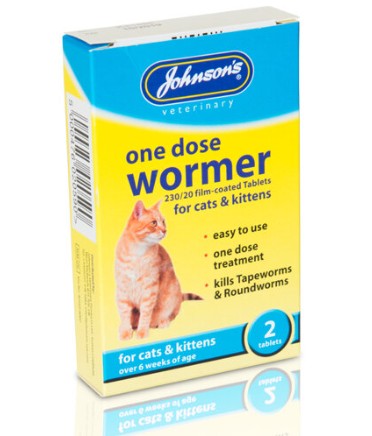 Johnsons One Dose Wormer Cats