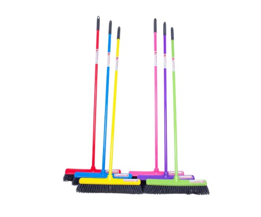 Red Gorilla Broom with Built In Scraper 50cm