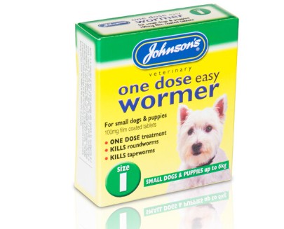Johnson's One Dose Easy Wormer Small Dog