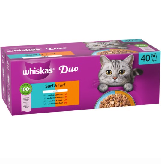 Whiskas Surf and Turf 40 Pouches
